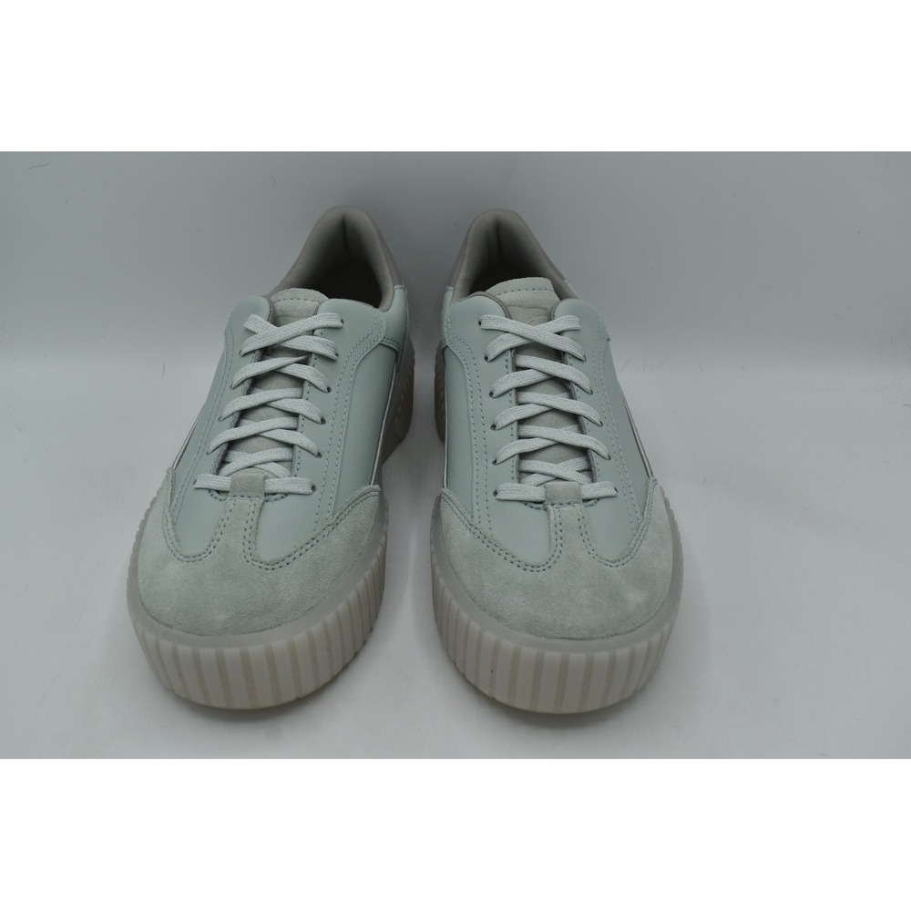 Sorel ONA Ave T-Toe Sneaker Womens 7.5 Cool Green Chrome Grey New Platform Suede - Picture 3 of 12